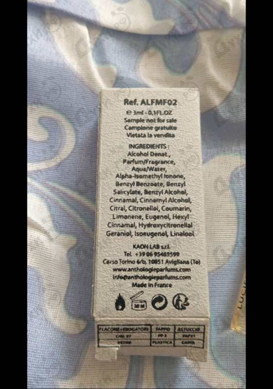 Парфюмерия Par Amour от Anthologie By Lucien Ferrero Maitre Parfumeur