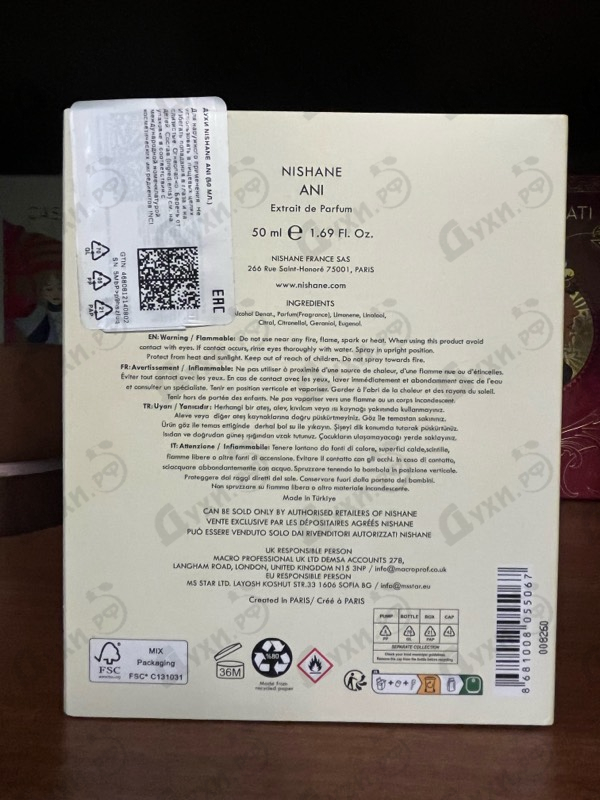 Отзыв Nishane Ani