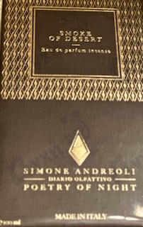 Парфюмерия Smoke Of Desert от Simone Andreoli