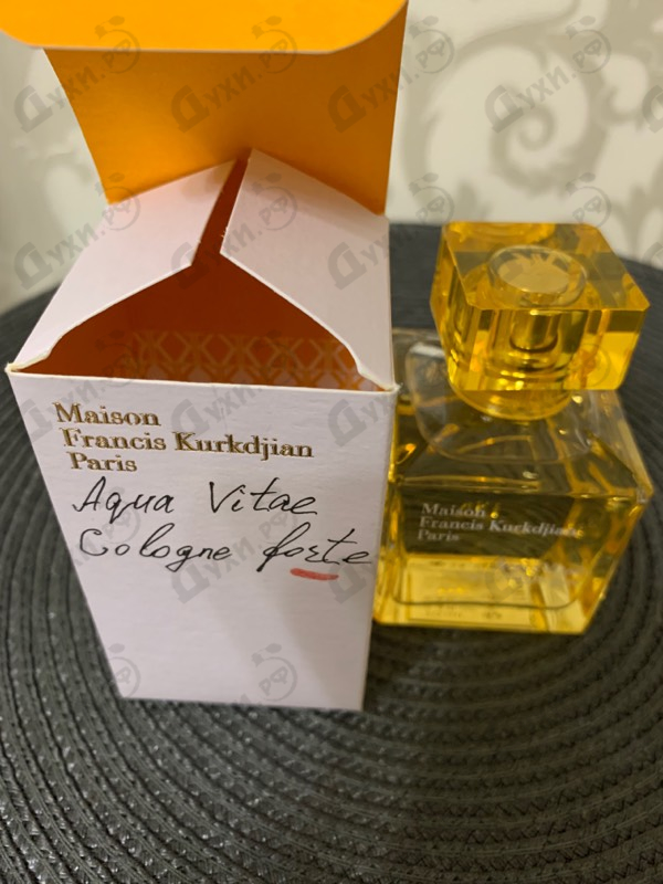 Отзыв Maison Francis Kurkdjian Aqua Vitae Cologne Forte Парфюмерия Aqua Vitae Cologne Forte от Maison Francis Kurkdjian