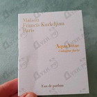Отзыв Maison Francis Kurkdjian Aqua Vitae Cologne Forte