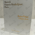 Отзыв Maison Francis Kurkdjian Aqua Vitae Cologne Forte