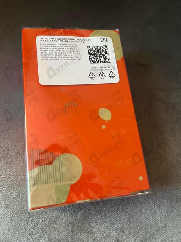 Парфюмерия Molecule 01 + Mandarin от Escentric Molecules