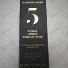 Духи Rosendo Mateu № 5 Floral, Amber, Sensual Musk от Rosendo Mateu Olfactive Expressions