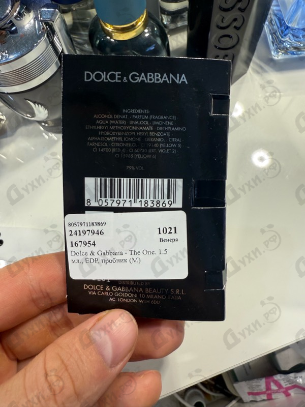 Купить The One от Dolce & Gabbana