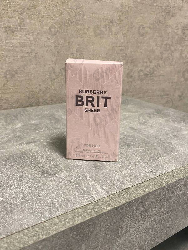Духи Brit Sheer от Burberry