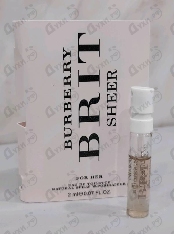 Духи Brit Sheer от Burberry