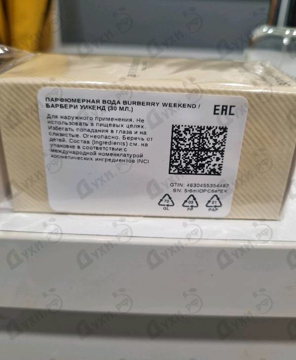 Парфюмерия Weekend от Burberry