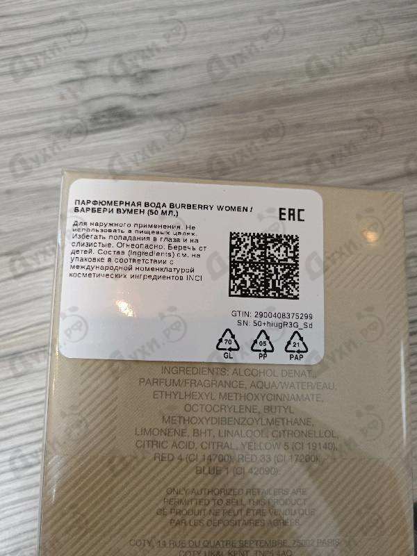 Парфюмерия Women от Burberry