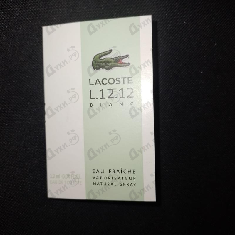 Отзыв Lacoste L.12.12 Blanc Eau Fraiche