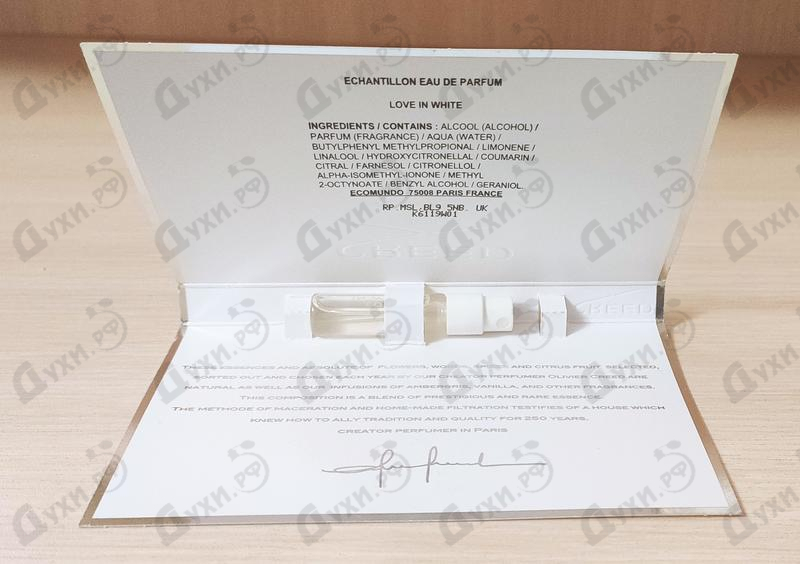 Парфюмерия Love In White от Creed Купить Creed Love In White