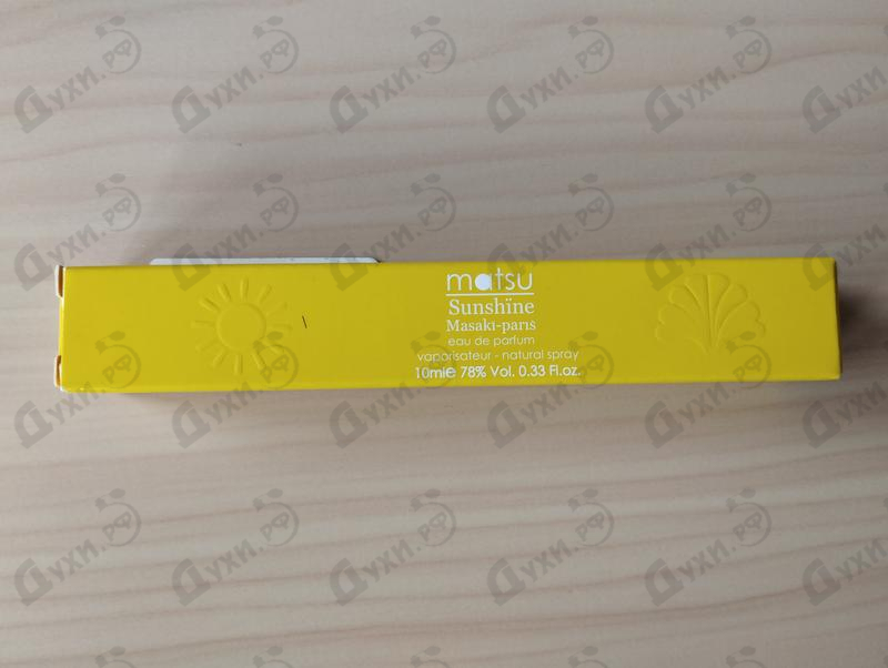 Парфюмерия Masaki Matsushima Matsu Sunshine Парфюмерия Matsu Sunshine от Masaki Matsushima