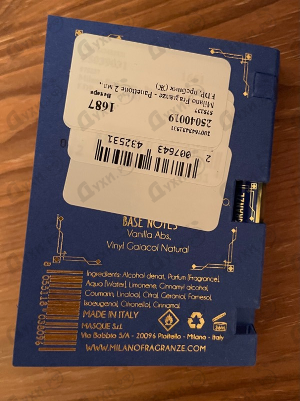 Парфюмерия Panettone от Milano Fragranze