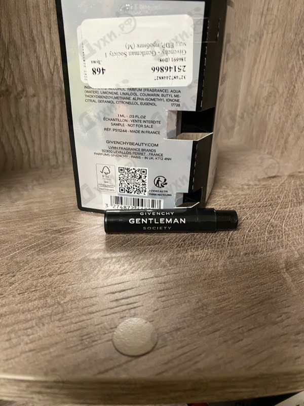 Парфюмерия Gentleman Society от Givenchy