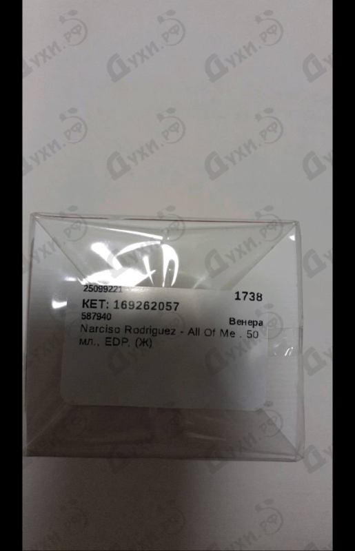 Парфюмерия Narciso Rodriguez All Of Me