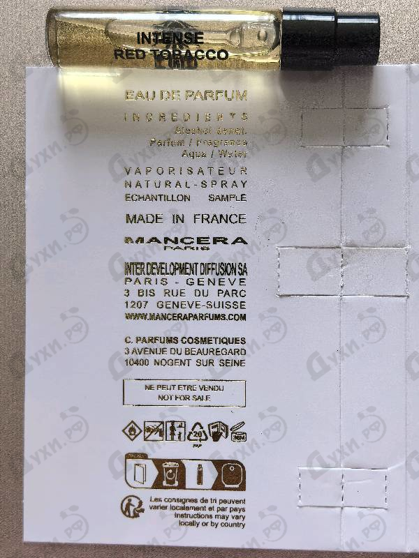 Отзыв Mancera Red Tobacco Intense