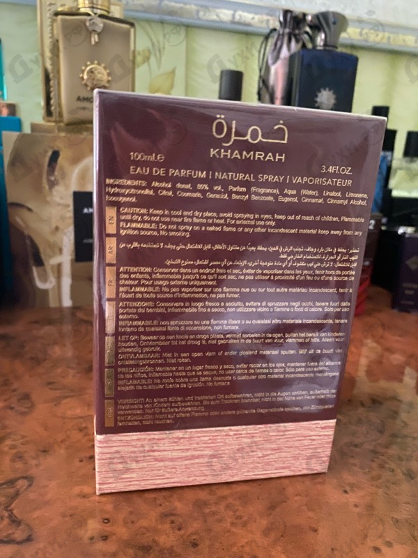 Духи Khamrah Dukhan от Lattafa Perfumes