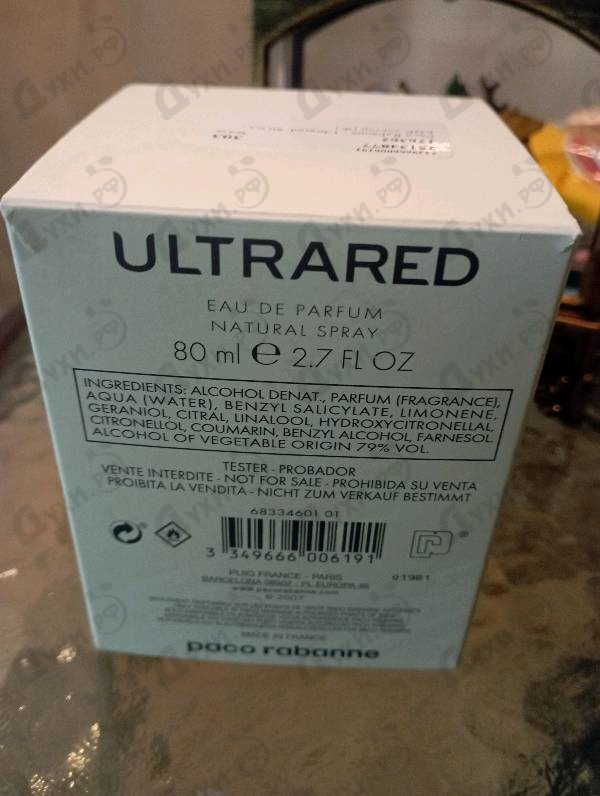 Отзыв Paco Rabanne Ultrared