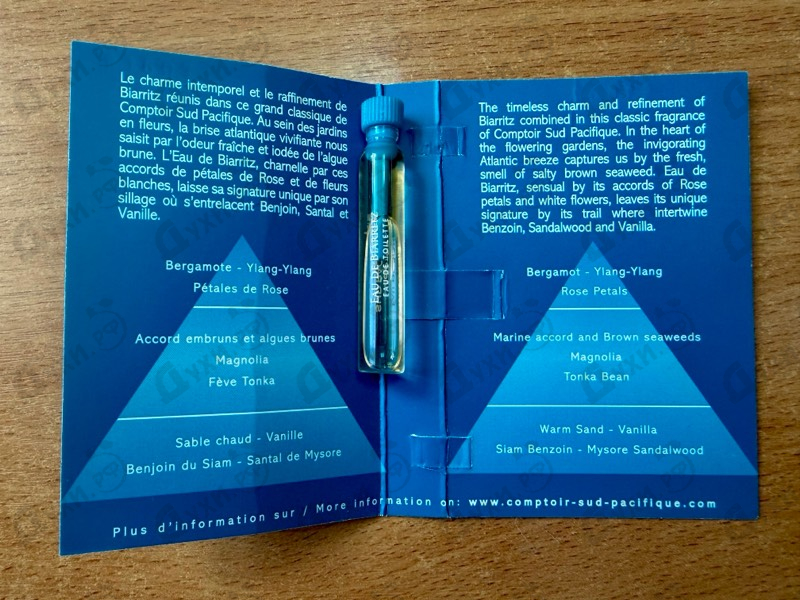 Отзыв Sud Pacifique Eau De Biarritz