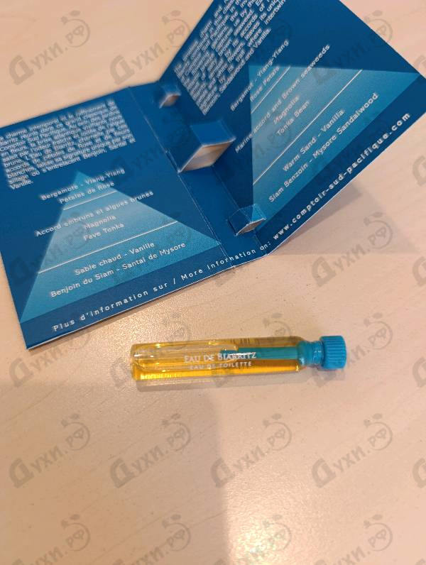 Духи Eau De Biarritz от Sud Pacifique