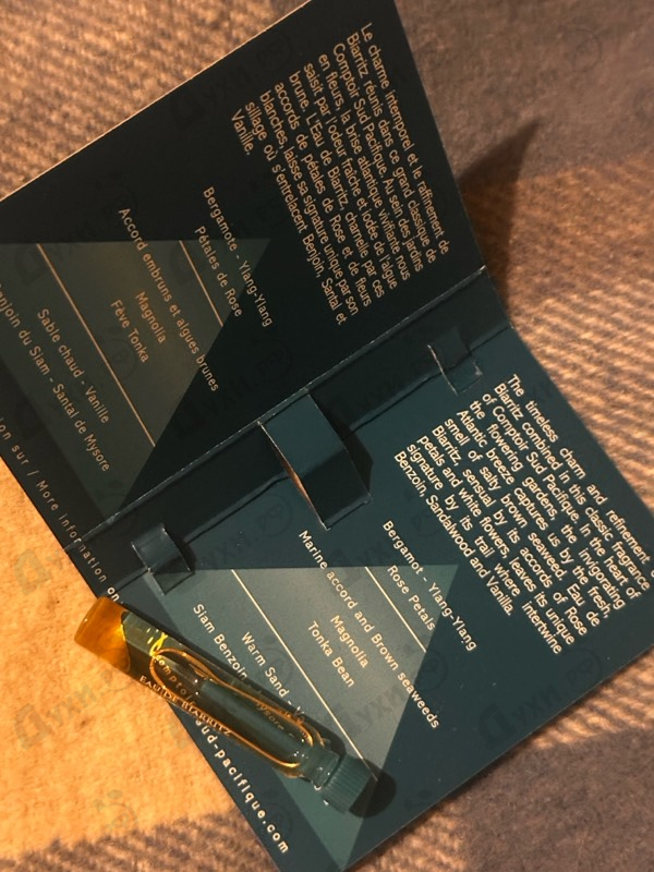 Духи Eau De Biarritz от Sud Pacifique