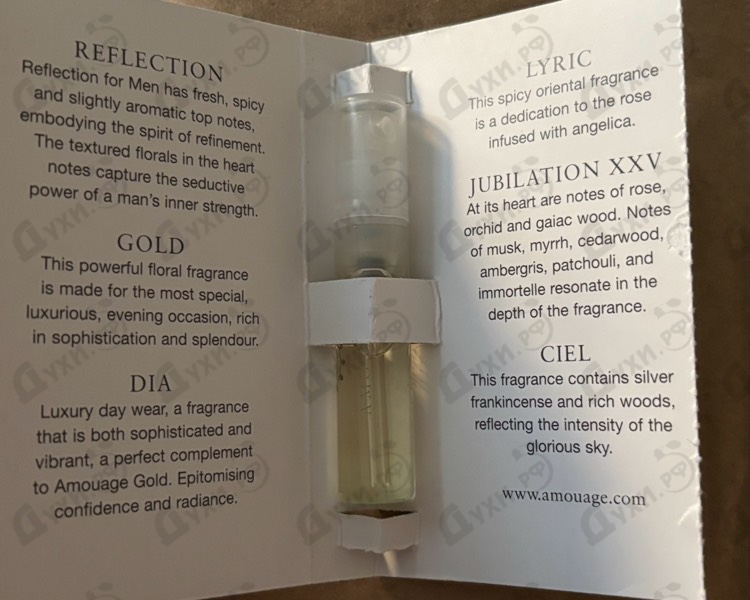 Духи Silver от Amouage Отзыв Amouage Silver